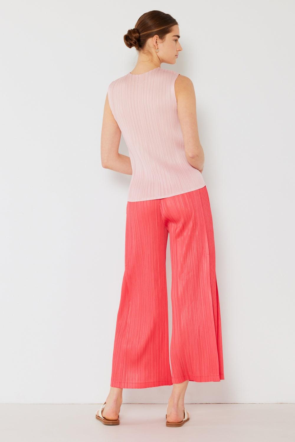 Marina West Swim Pleated Wide-Leg Pants with Side Pleat Detail - Divasha