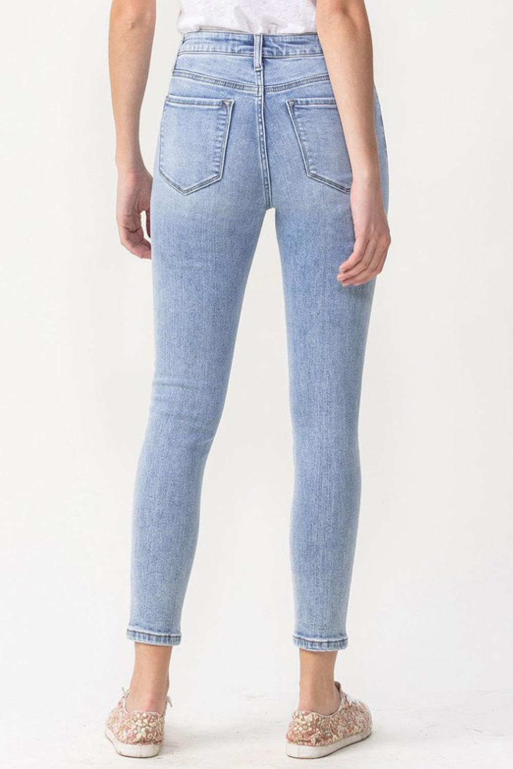 Lovervet Full Size Talia High Rise Crop Skinny Jeans - Divasha