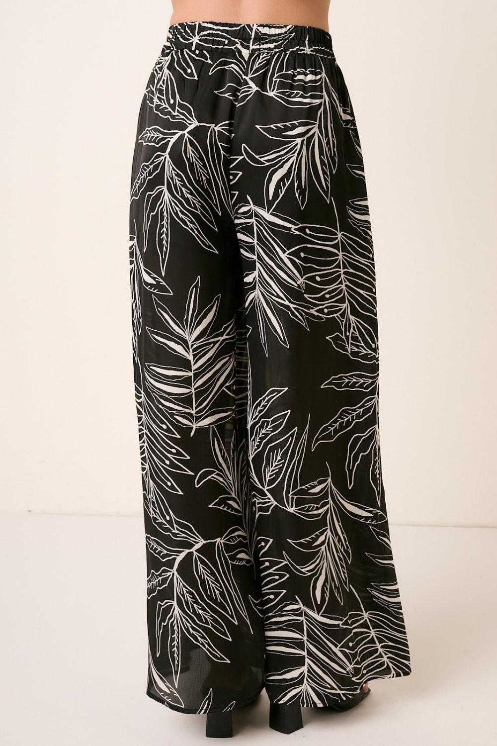 Mittoshop Printed Wide Leg Pants - Divasha