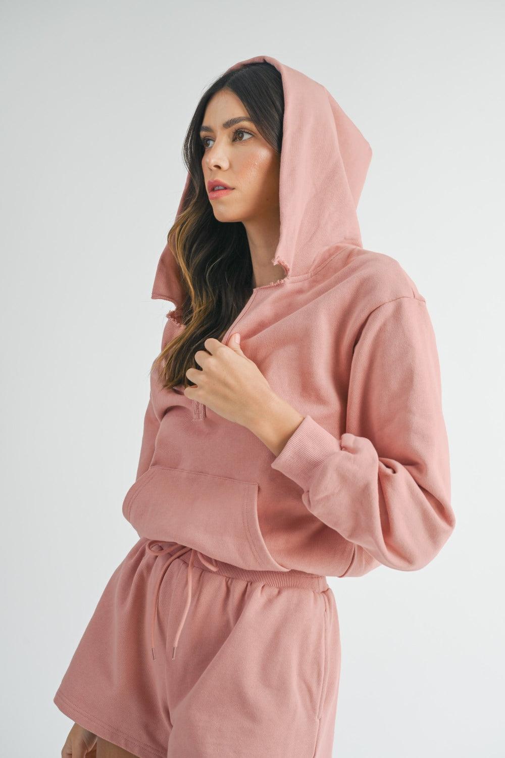 MABLE French Terry Hooded Romper - Divasha