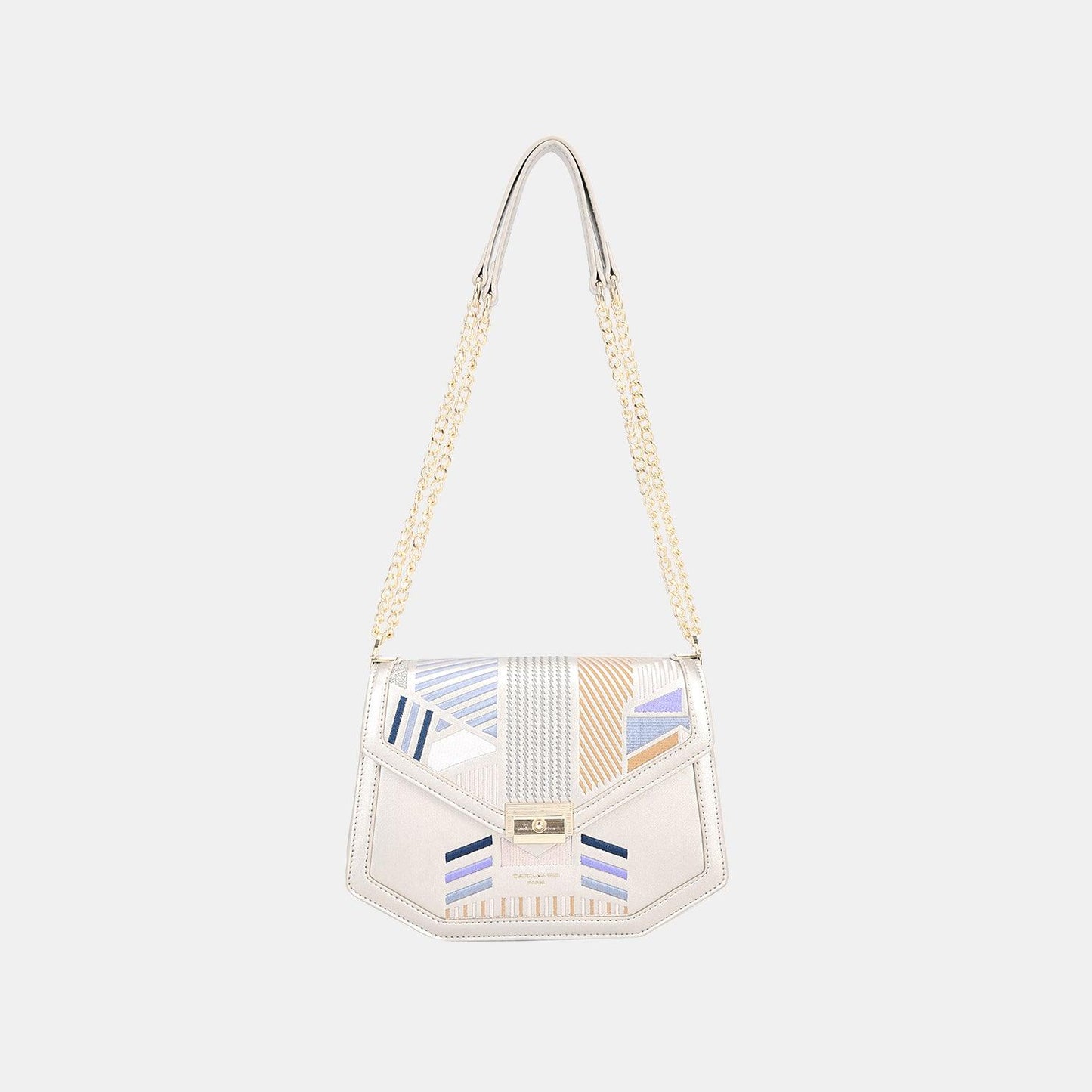 David Jones Geometric Print Crossbody Bag - Divasha