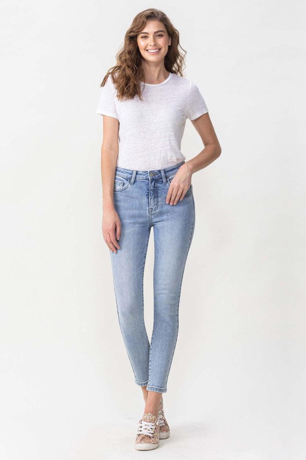 Lovervet Full Size Talia High Rise Crop Skinny Jeans - Divasha