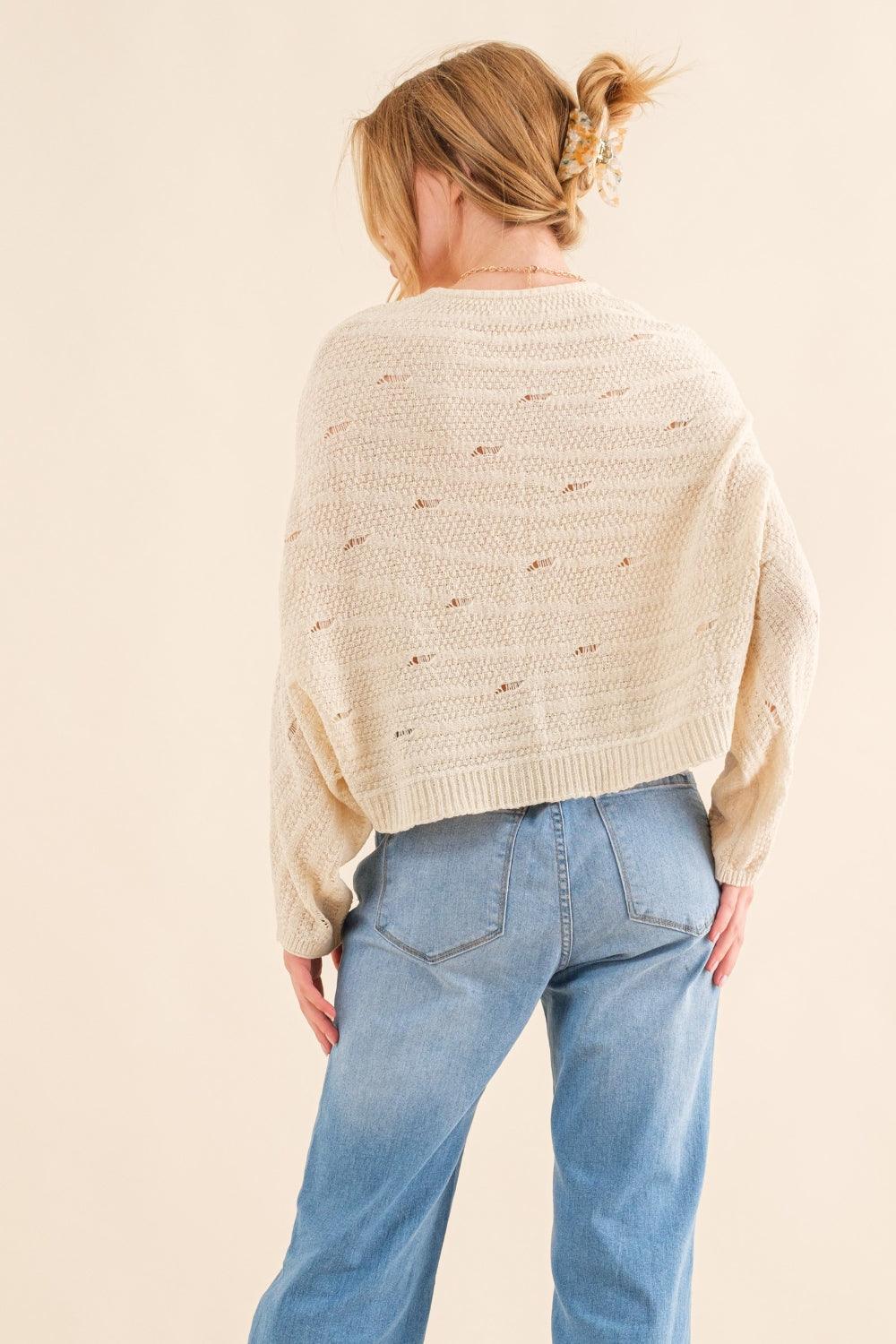 And The Why Dolman Sleeves Sweater - Divasha