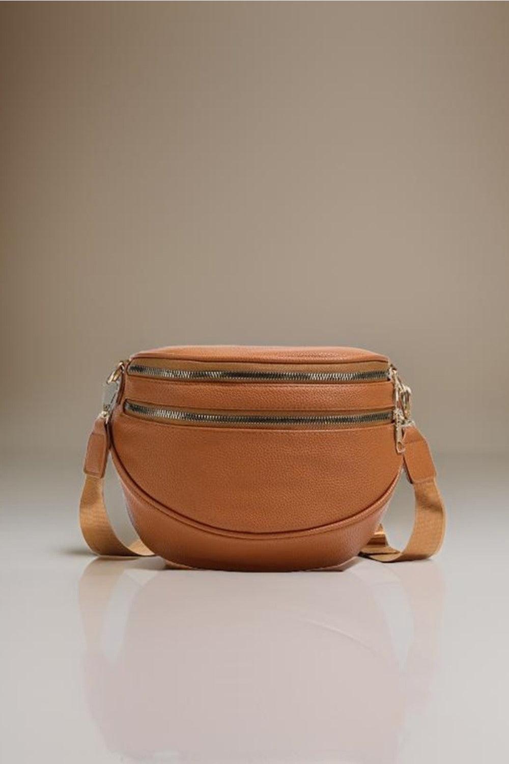 Zenana Vegan Leather Multi Pocket Crossbody Bag - Divasha