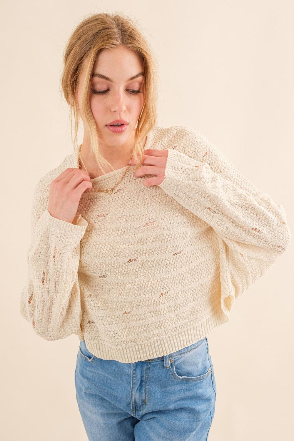 And The Why Dolman Sleeves Sweater - Divasha