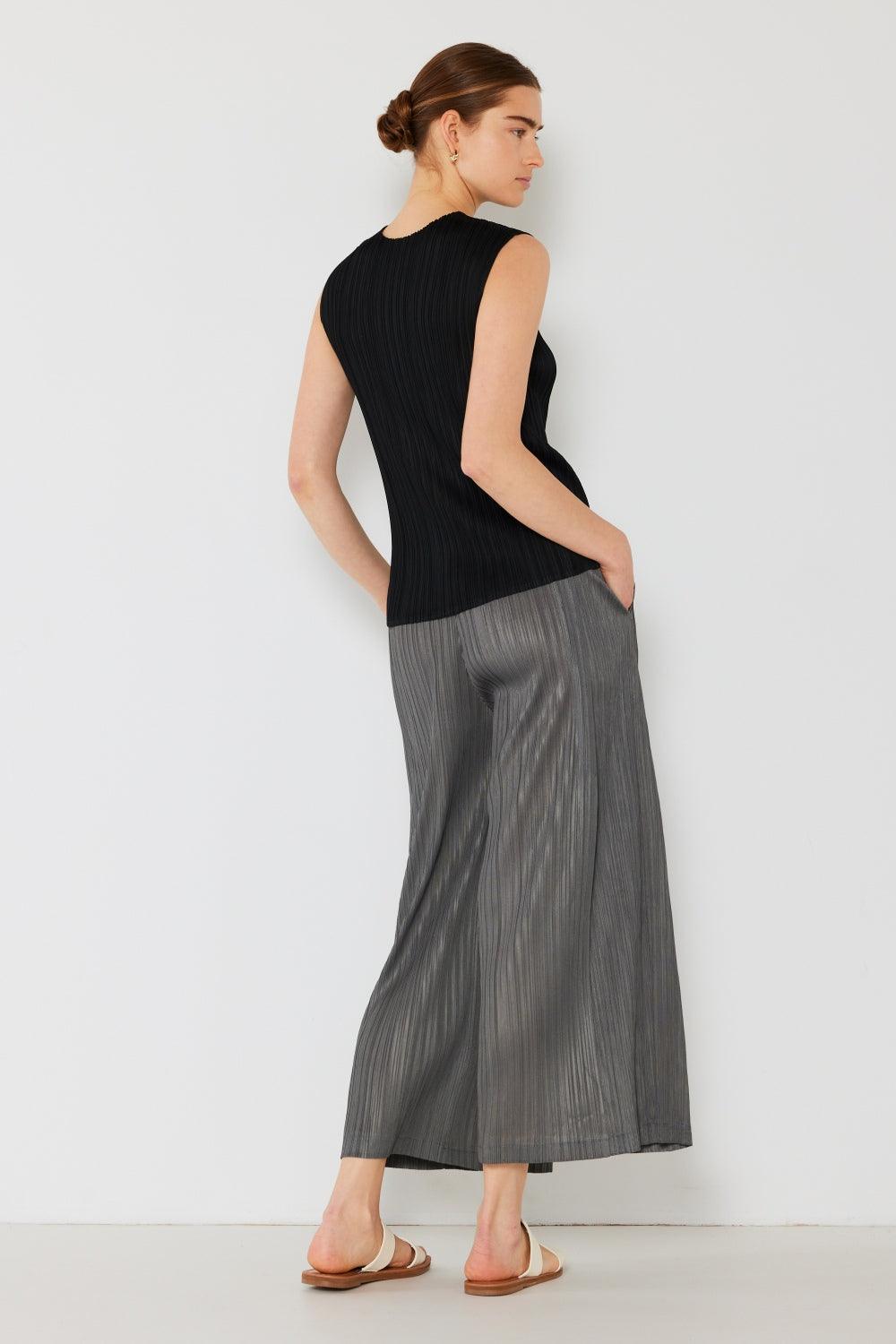 Marina West Swim Pleated Wide-Leg Pants with Side Pleat Detail - Divasha