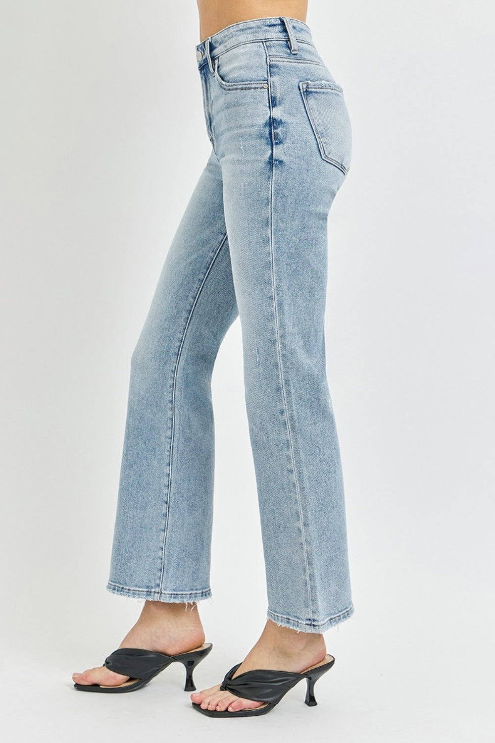 RISEN Full Size High Rise Ankle Flare Jeans - Divasha