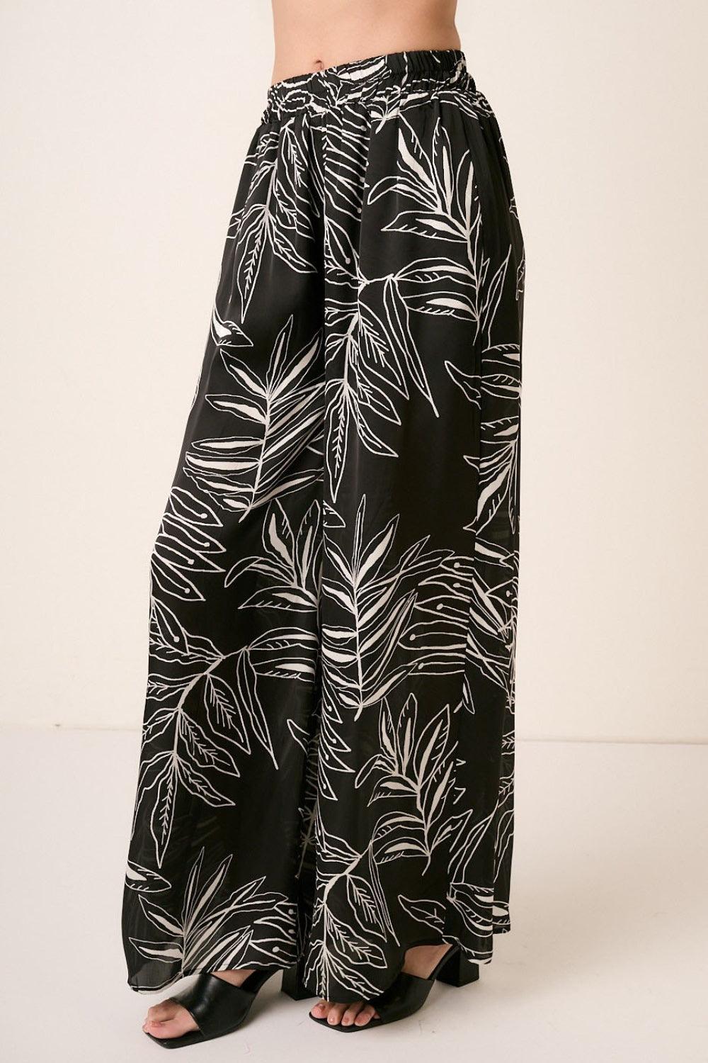 Mittoshop Printed Wide Leg Pants - Divasha