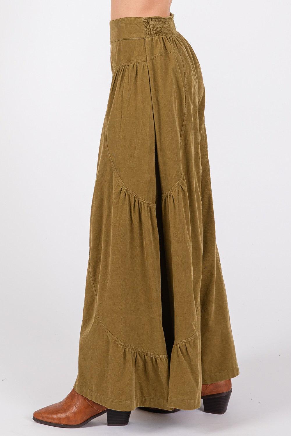 SAGE + FIG High Rise Corduroy Wide Leg Pants - Divasha