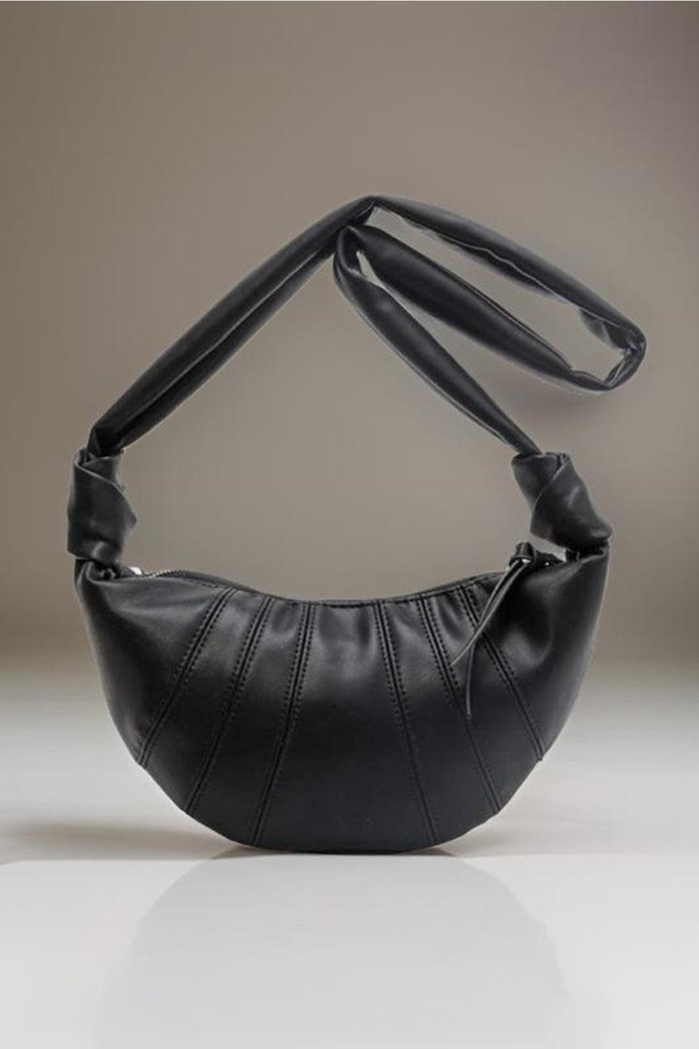 Zenana Vegan Leather Croissant Crossbody Bag - Divasha