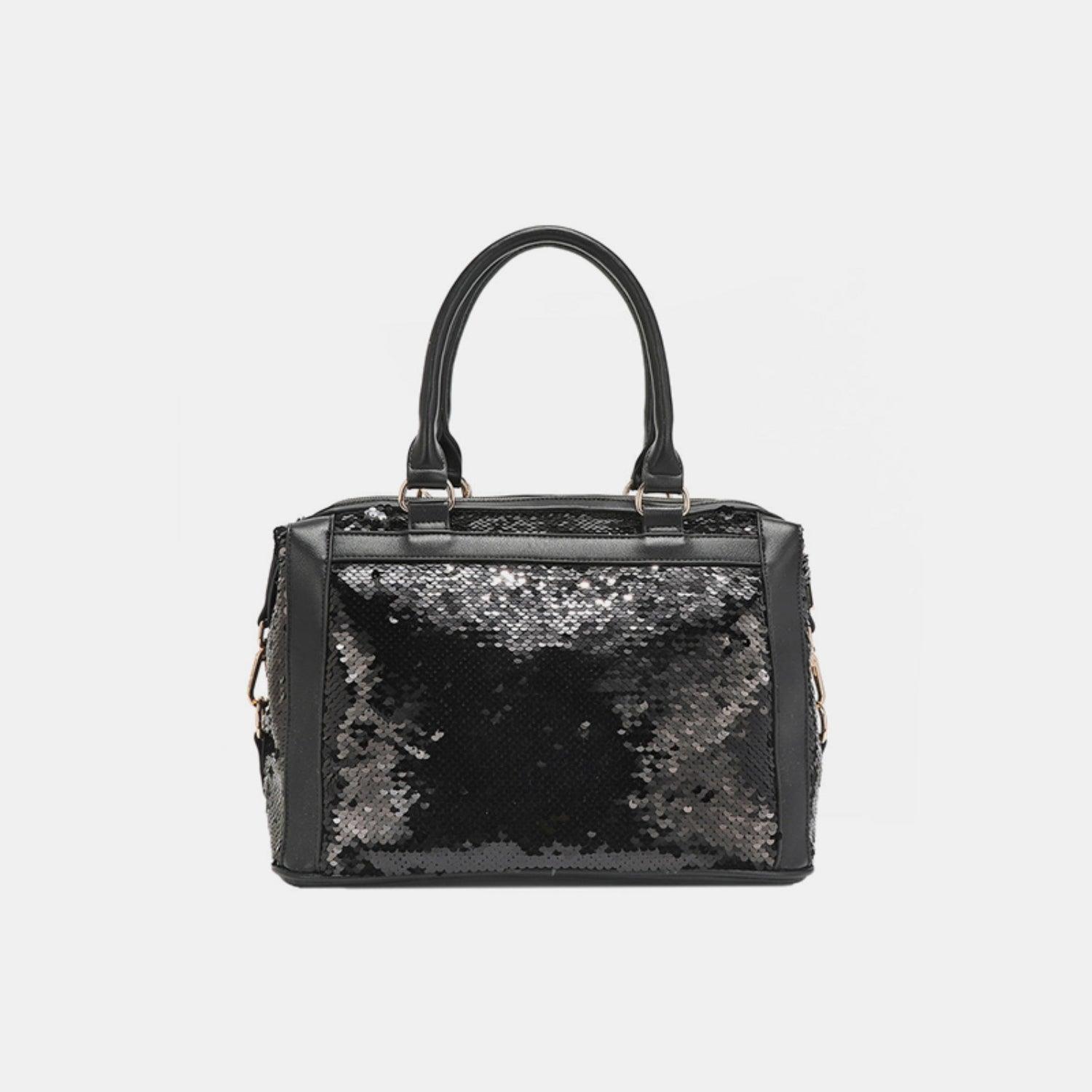 Nicole Lee USA Sequin Patch Boston Bag - Divasha