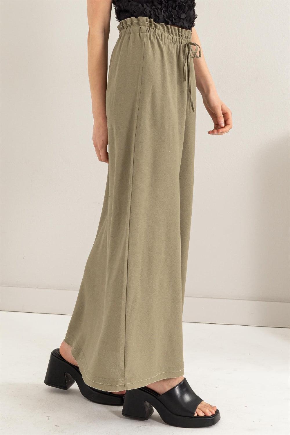 HYFVE Drawstring Washed Linen Maxi Skirt - Divasha