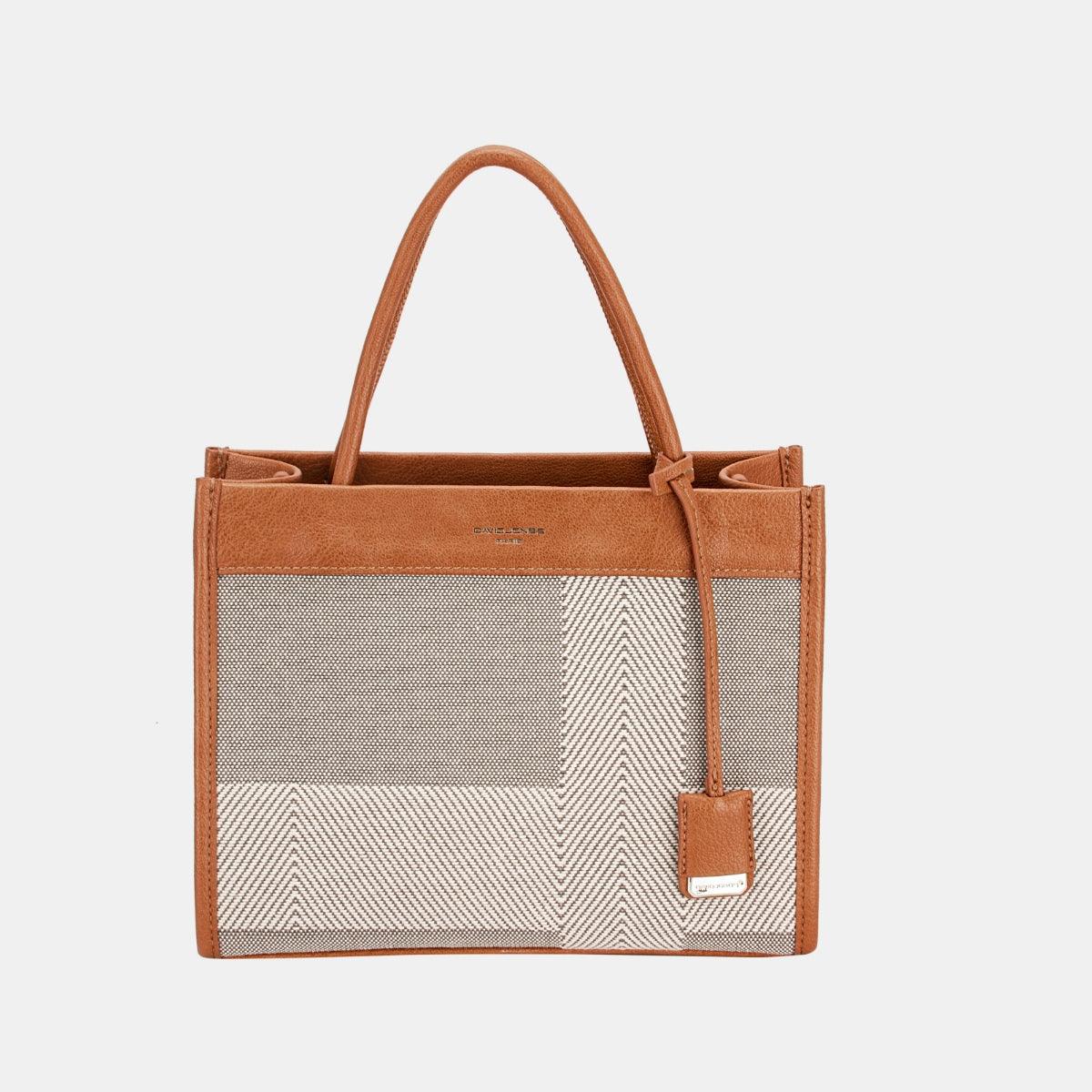 David Jones Striped Contrast Tote Bag - Divasha