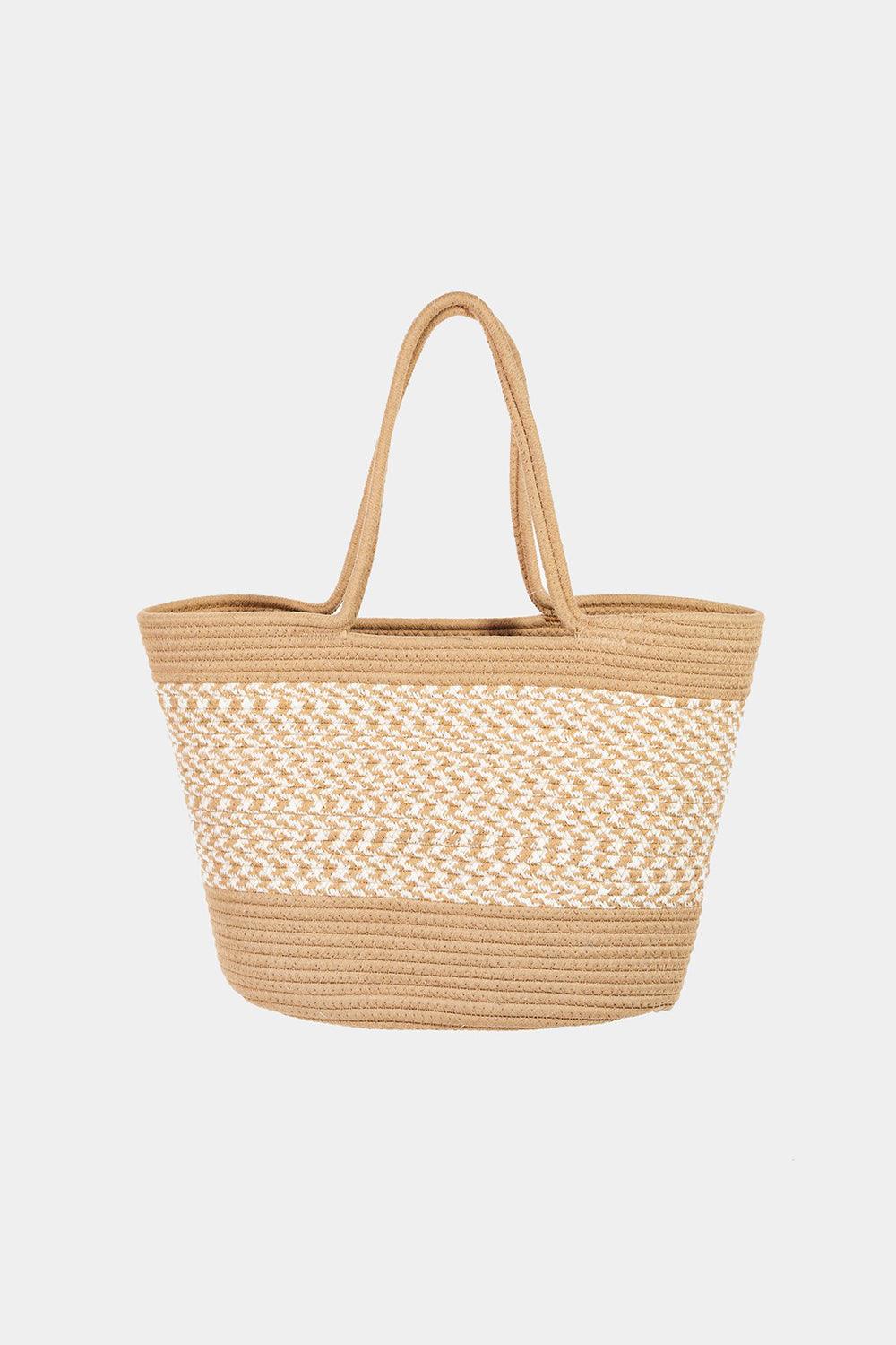 Fame Braid Pattern Beach Tote Bag - Divasha