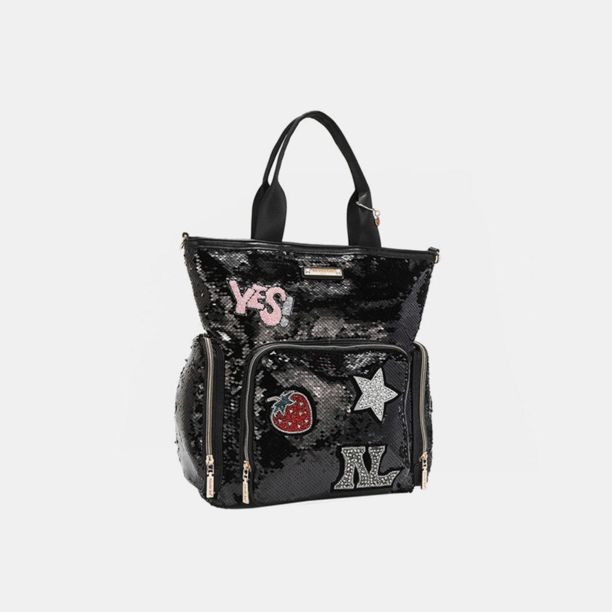 Nicole Lee USA Sequin Patch Tote - Divasha