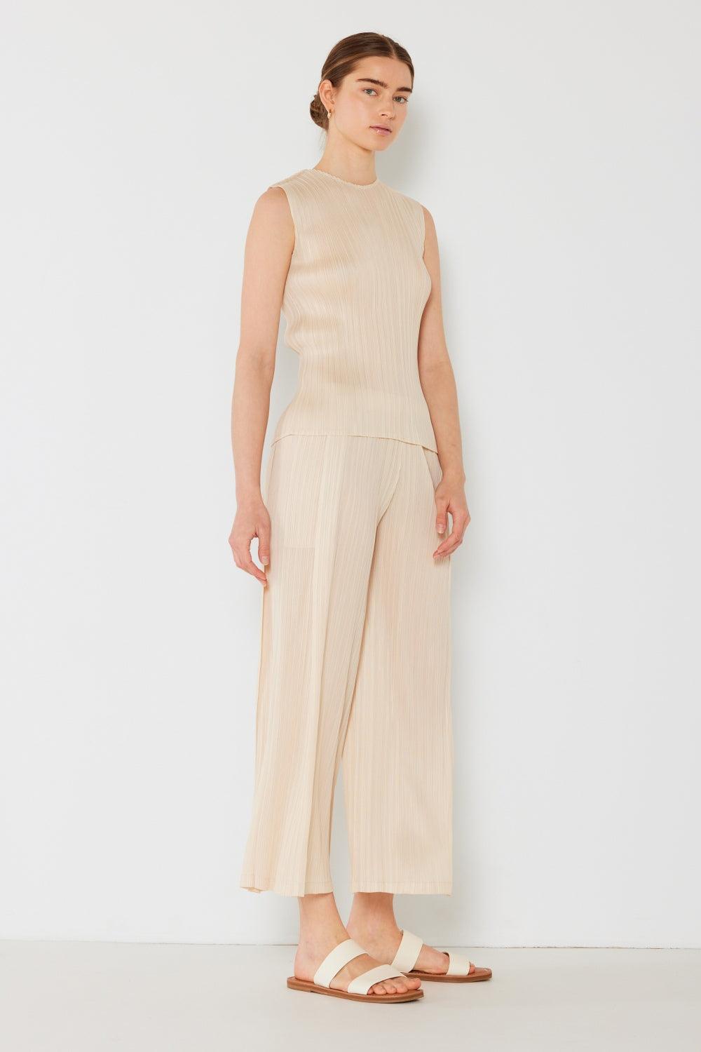 Marina West Swim Pleated Wide-Leg Pants with Side Pleat Detail - Divasha