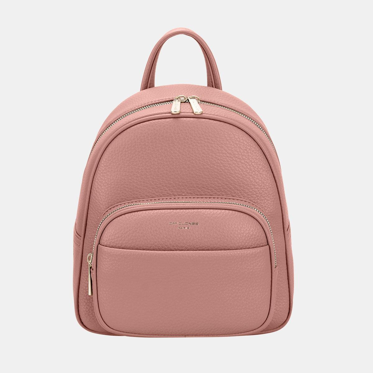 David Jones PU Leather Backpack Bag - Divasha