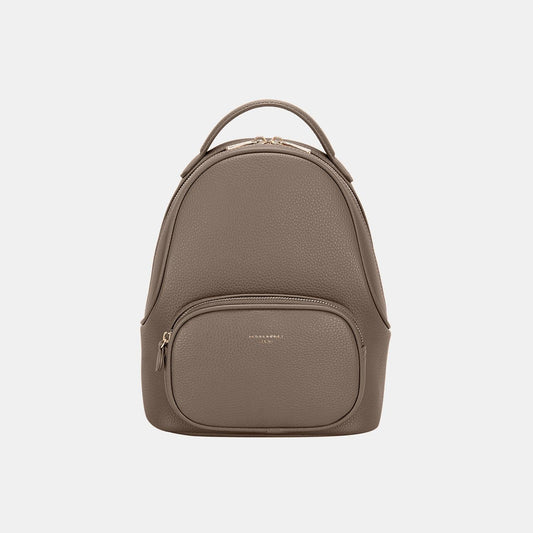 David Jones PU Leather Handle Backpack - Divasha