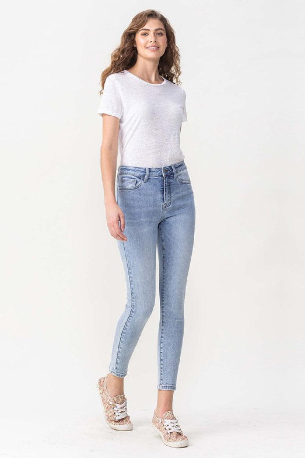 Lovervet Full Size Talia High Rise Crop Skinny Jeans - Divasha